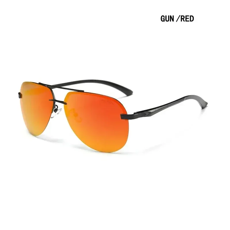 AORON Vintage Polarized Night Vision Sunglasses with Mirror Coating