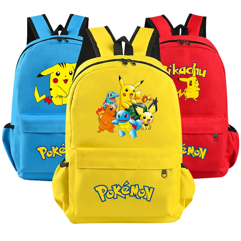

Anime Elf Pikachu Backpack for Boy Girl Children Back To School Schoolbag Pokemon Pocket Monster Fashion Cartoon Student Bags