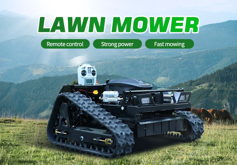 Remote Control Reel Mower On Hills Hillside Mower All Terrain