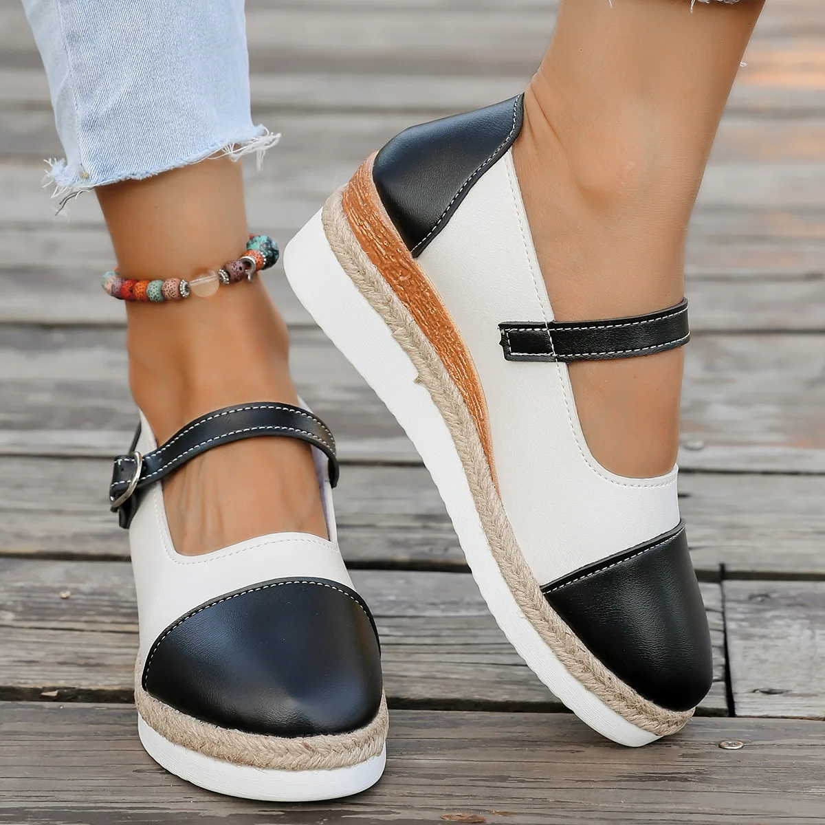 Women's Platform Flats Sneakers Comfortable Large Size Casual Shoes Spring Autumn Pointed Toe Female Footwear