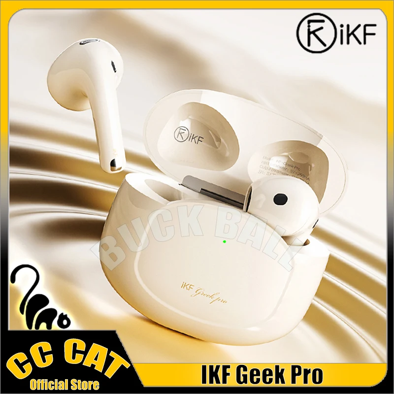 

iKF Geek Pro Wireless Bluetooth Earphone Anc In-Ears Earbuds Touch Control With Ikf-App Headset 30h Playtime Earphone Music Gift