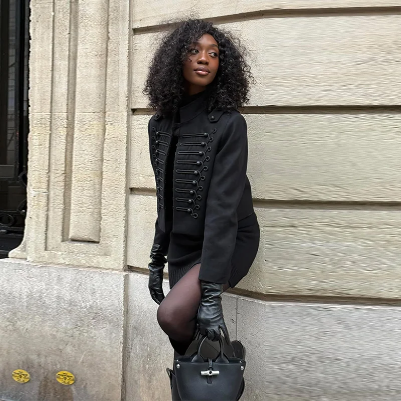 High Street Women's Jacket O-neck Single Breasted Solid Female Napoleon Jackets 2026 Spring New Chic Fashion Casual Lady Coat 17 Sde750cc1a61346bd95628d8e5093e53as