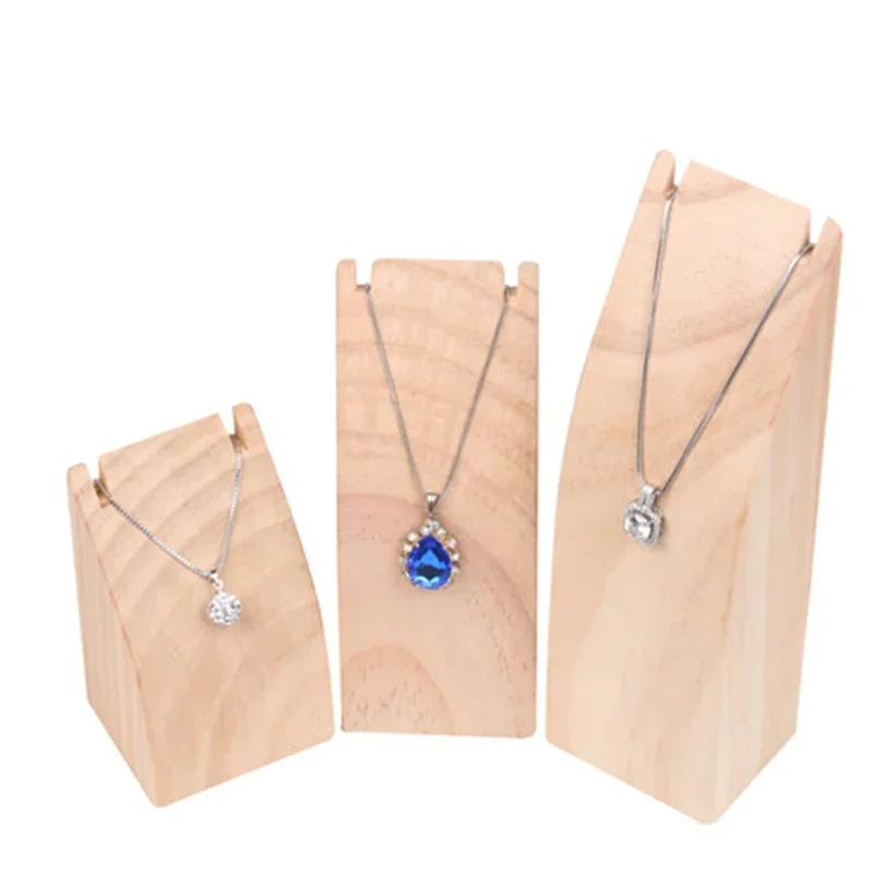 

Wood Arc-shaped Necklace Pendant Holder Jewelry Display Rack Storage Jewelry Counter Display Stand