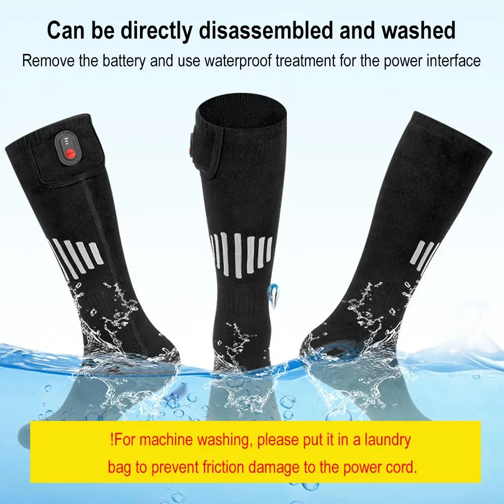 Electric Thermal Socks Adjustable Warm Comfortable Socks Rechargeable Anti-Cold Winter Cycling Fishing Camping Heated Socks