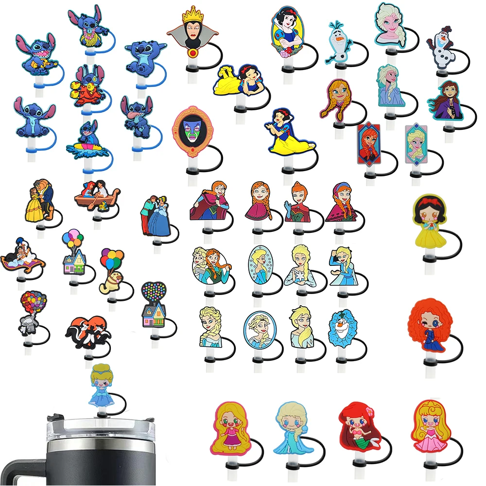 toppers-de-paja-de-silicona-de-disney-stitch-blancanieves-tapas-de-paja