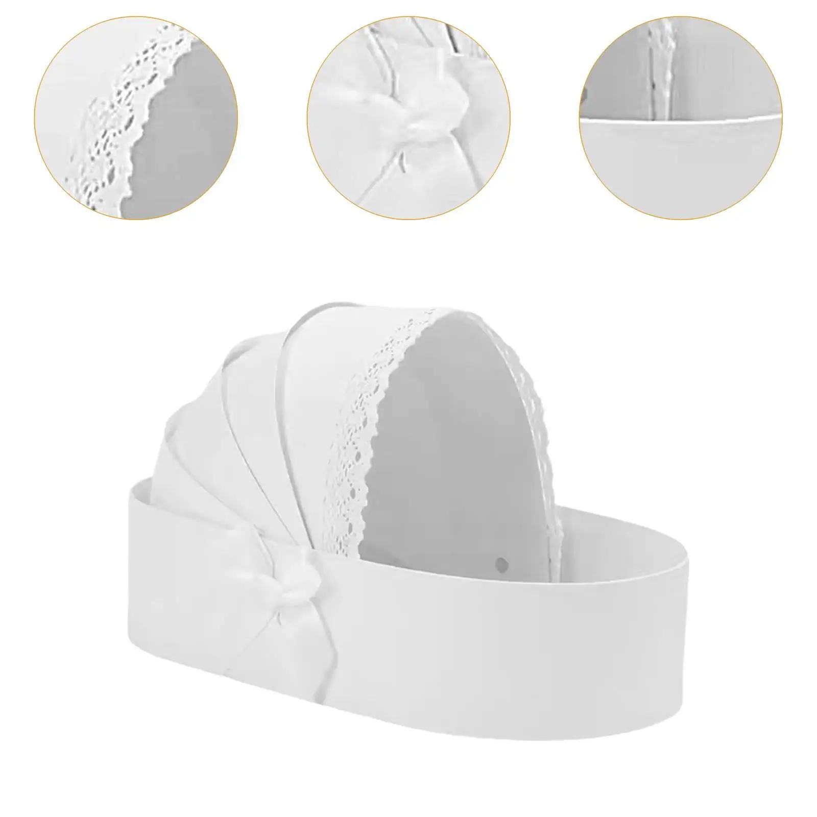 Baby Shower Box Flower Box Ornaments for Flower Sweet Home Decor Flower Packing Box Cradle Floral Basket Presents Wrapping Bag