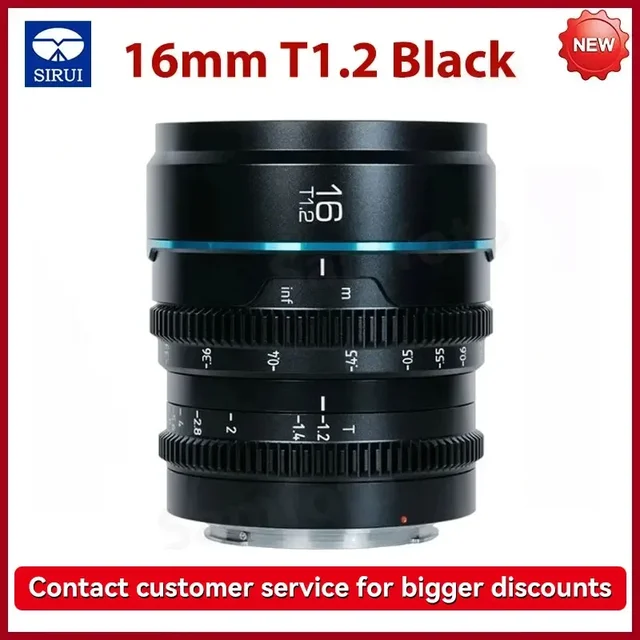 Sirui Night Walker 24mm / 35mm / 55mm T1.2 16mm 75mm S35 Cine Lens