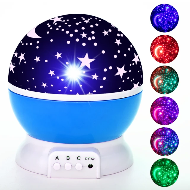 proyector estrellas lampara de noche dormitorio Lámpara de proyector de  estrellas para dormitorio de niños, luz LED nocturna para bebé, decoración,  Luna estrellada giratoria, Galaxia, lámpara de mesa - AliExpress