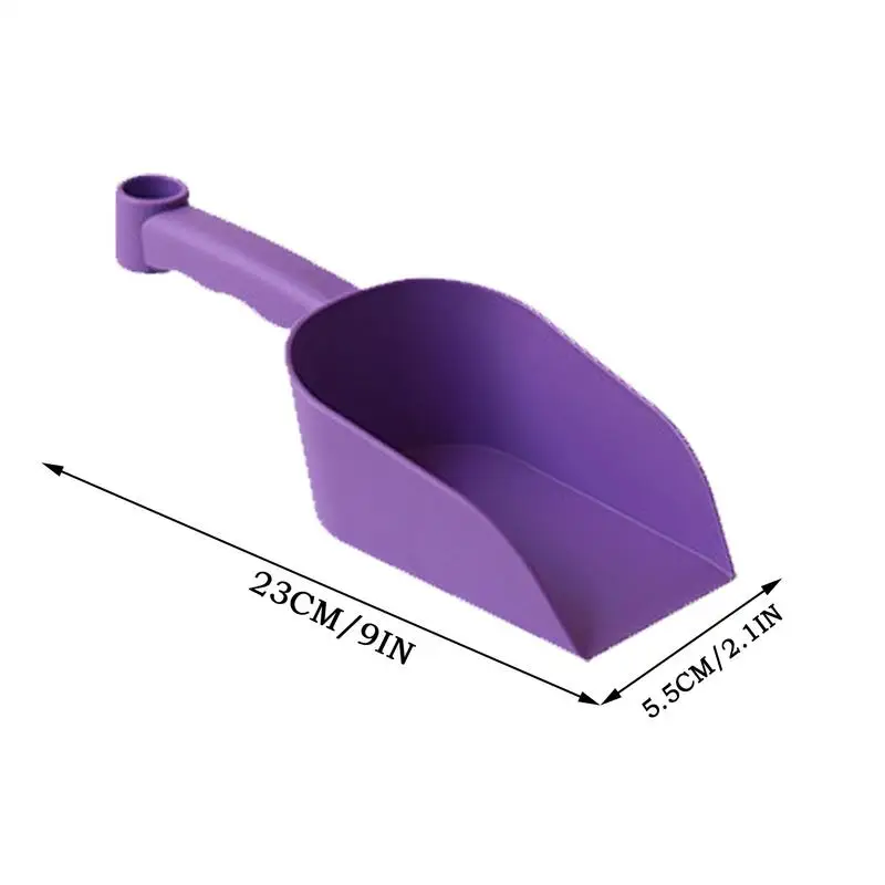 Portable PP Garden Scoop Lightweight Shovel Spoons Sturdy Non-Slip Comfortable Grip Cat Litter Spades For Indoor Planting Flower