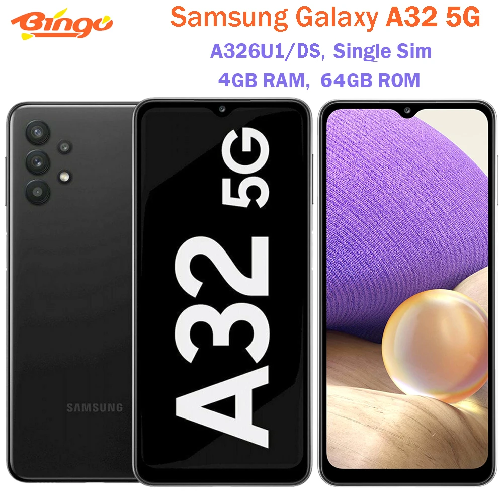 Samsung Galaxy A32 5g A326u Original Ulocked Mobile Phone Octa Core 6.5"  48mp 13mp 4gb Ram 64gb Rom Quad Camera 5000mah - Mobile Phones - AliExpress