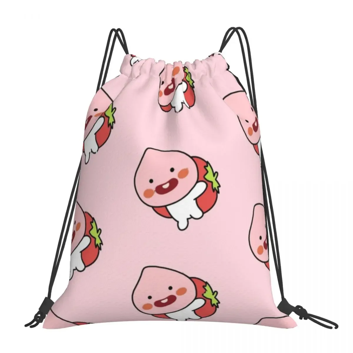 

Silly Baby Apeach Backpacks Casual Portable Drawstring Bags Drawstring Bundle Pocket Sports Bag BookBag For Travel School