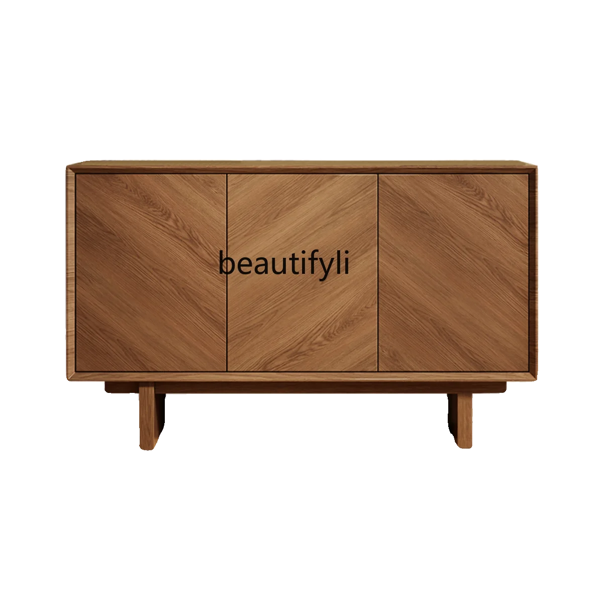 

American Style Chinese Style Hallway Fishbone Pattern Solid Wood Sideboard Living Room Storage Vintage Tea Storage Curio Cabinet