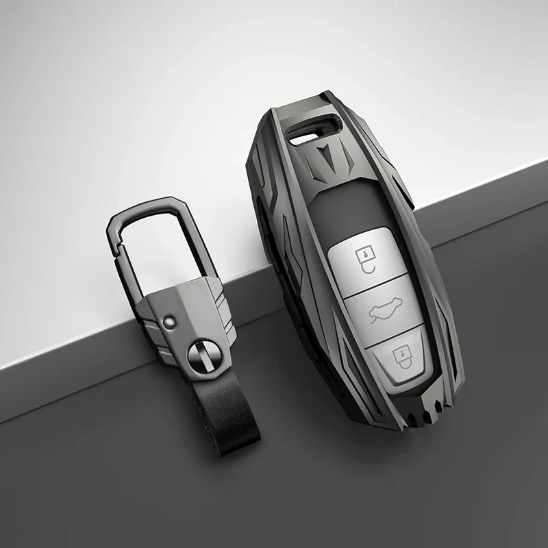

Автомобильный брелок для дистанционного ключа, чехол для Audi A3 A4 B9 A6 A7 4K A8 E-tron Q5 Q8 C8 D5 SQ8, защитный брелок, аксессуары