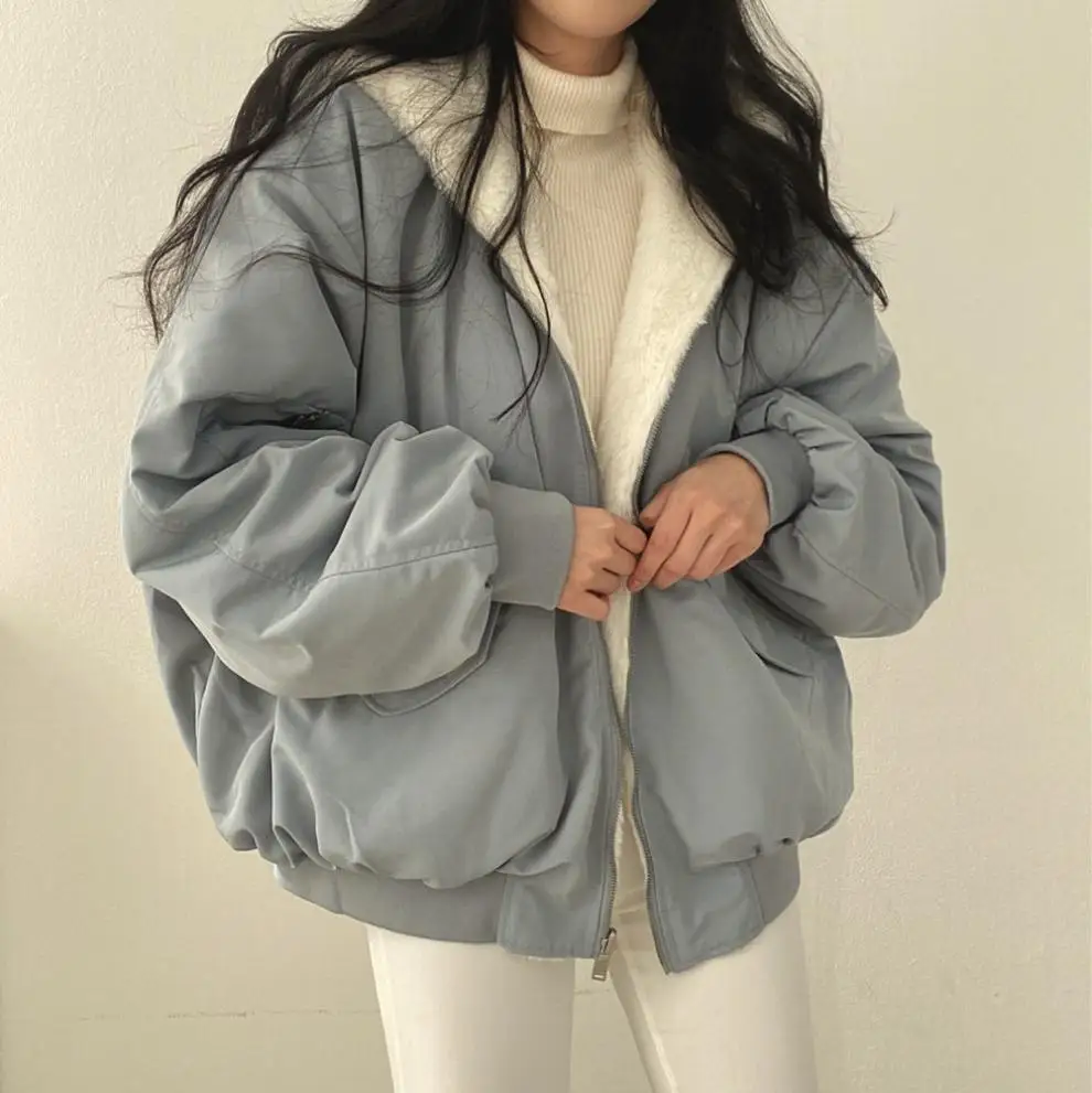여성용 캐주얼 겨울 오버코트, 플러스 사이즈, 후드 포켓 캡 코트, 아우터, 지퍼, 우아한 재킷, Casco Feminino
