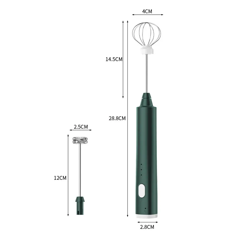 1 PCS USB Rechargeable Handheld Egg Beater 3 Speeds Electric Milk Frother Foam Maker Mixer Coffee Drink Frothing Wand Foamer milk frother egg beater handheld electric whisk