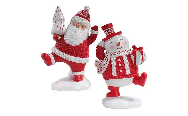 

Полимерная статуя Rudolf, настольный Праздничный Орнамент 3D, Рождественская искусственная полимерная декоративная кукла, подарок, декоративные аксессуары