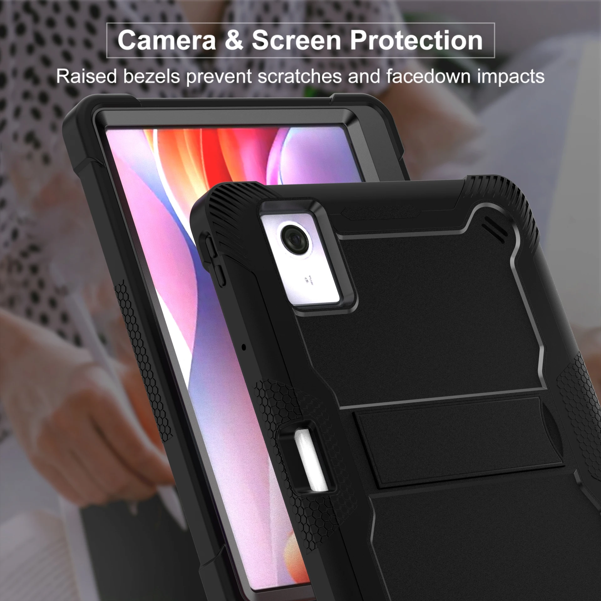 Heavy Duty Protective Tablet Stand Cover with Pen Slot