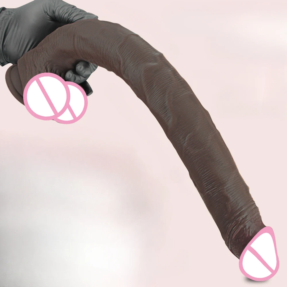 16.73InchBlackExtraLongDildoWomenRealisticSexToysSoftSiliconeHugeDildoStrongSuctionCupLargeDildoforWomen/Men-AliExpress66