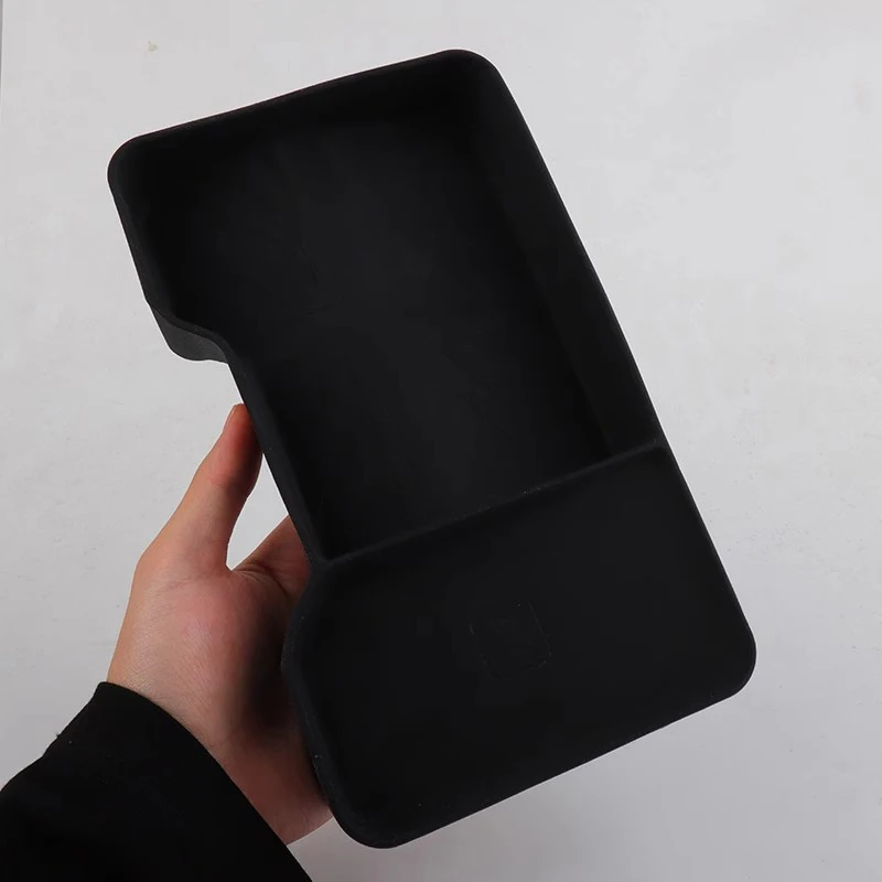 EffiFish Schaltknauf Aufbewahrungsbox Für Mini Cooper - ABS Schwarz Mit Wildleder