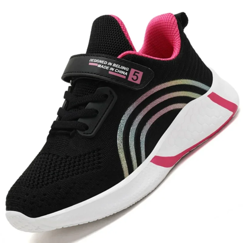 Running Shoes Men Sneakers Women Sneakers Spring Autumn Kids teens Sneakers Shoes For Girls Sport Child Leisure Tenis Infantil Casual Warm Fashion Running Shoes Boy 28-39