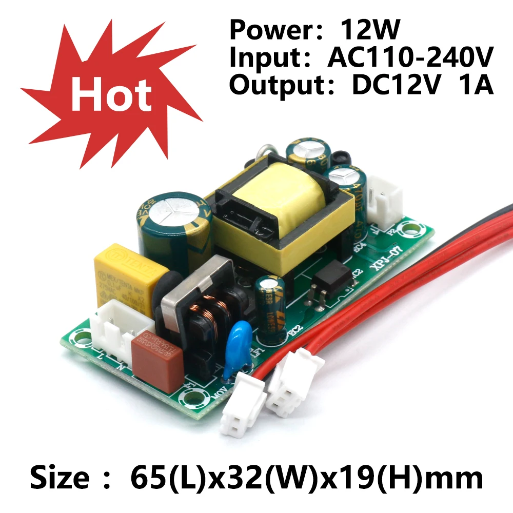 12V 1A 12W  110-240V