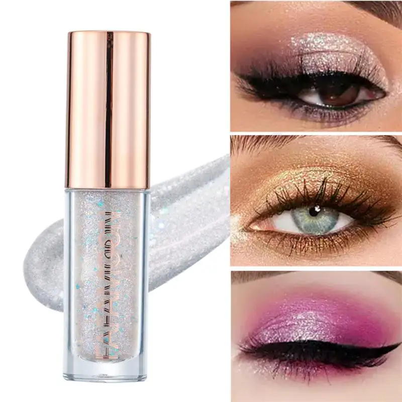Liquid Eyeliner One Object For Multiple Purposes 13g Cosmetic Liquid Eyeshadow Diamond Eyeshadow Exquisite Brush Head 24 Colors