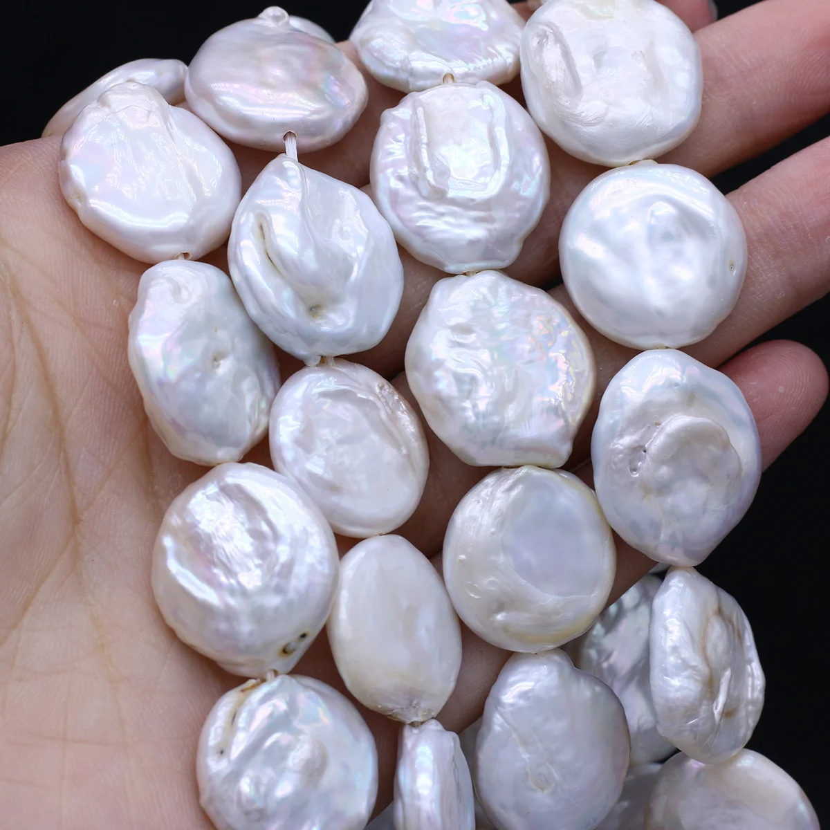 천연 담수 진주 바로크 진주 페르시 불규칙한 간격 루즈 비즈, 쥬얼리 제작 DIY 목걸이 팔찌 액세서리