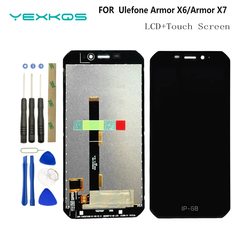 Nuovo Lcd Originale Per Ulefone Armor X6 Armor X7 Armor X7 Pro Display Touch Screen Sensor Digitizer Assembly Sostituzione