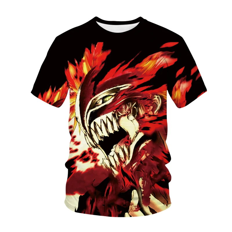 

Japanese Harajuku Anime Ichigo Kurozaki T-shirt 3D Printed Unisex Fashion Streetwear O Collar Short Sleeve Hip Hop Top Clothing