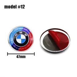 Premium Car Styling Logo Steering Wheel Center Badge Sticker Emblem - 45mm (Style 12)