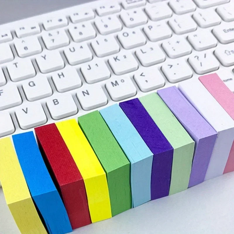 11 (una scatola) piccole note adesive quadrate colorate mini ins note autoadesive indice carta note adesive note adesive per studenti - immagine 5