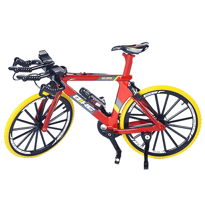 Finger Bike Toys 1:8 Colorful Alloy Diecast Mini Mountain Bike For Boys