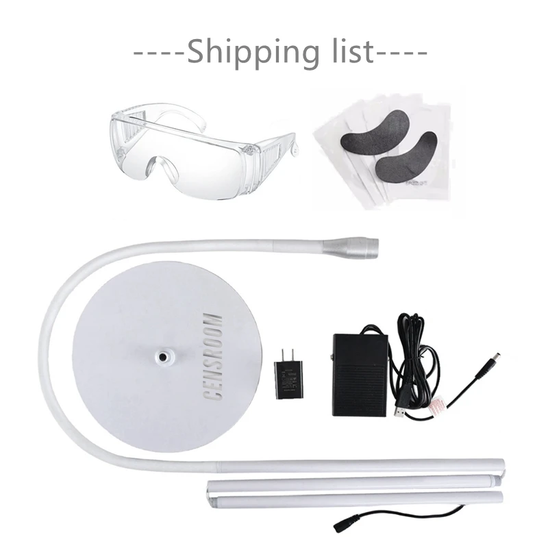 10W Lash UV Curing Lamp Floor with Foot Switch False Eyelash Extension Nail Dryer Grafting Glue Fast Curing Light 6