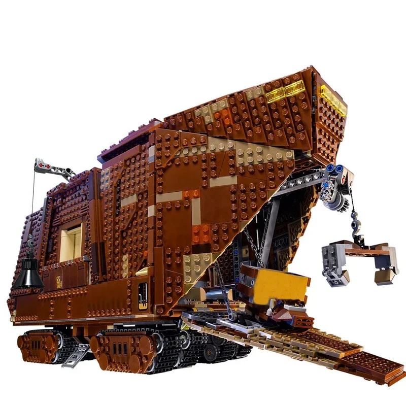 

NEW 3296PCS Famous Movie Scene Desert City MOC 75059 Blocks Building Blocks Kids Toy Sandcrawler Model Christmas Birthday Gifts