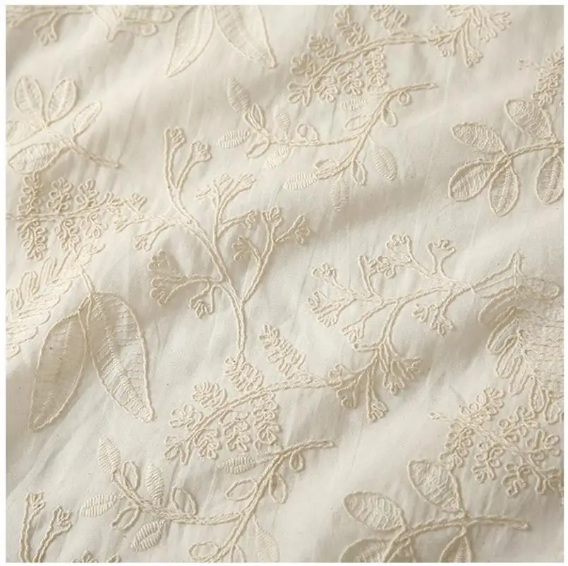Luxurious 3D French Embroidered Fabric