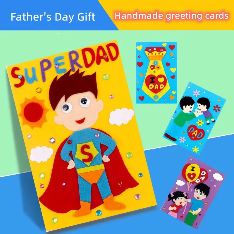 Детский материал, набор игрушек, подарок для детского сада, креативная паста, 3D поздравительная открытка, подарок на день отца