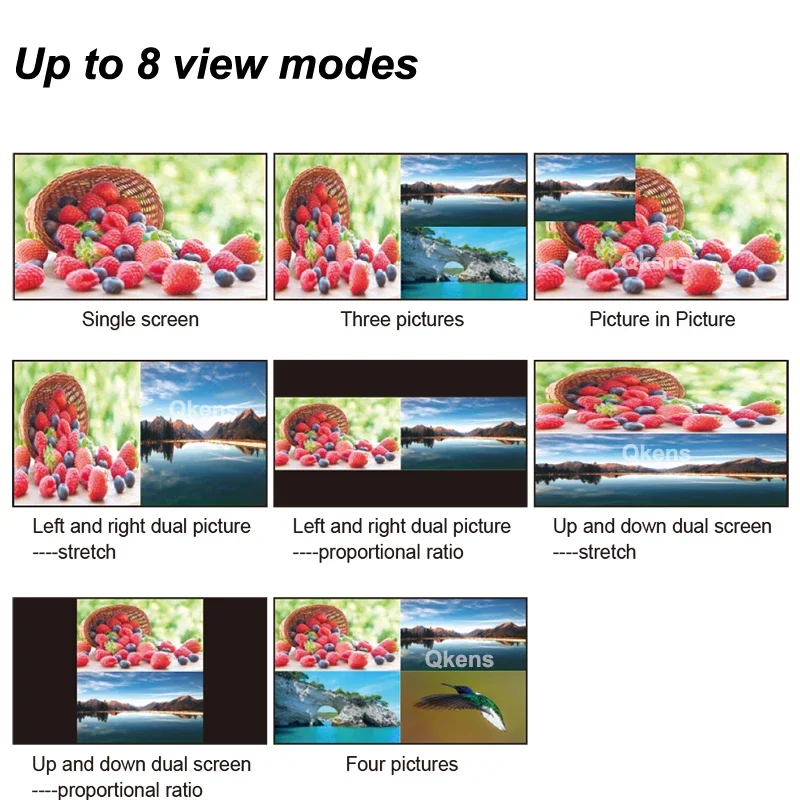 4K 60Hz HDMI 4x1 Quad Multi Viewer 2 4 in 1 Out HDMI Multiviewer Multi Mode Swit