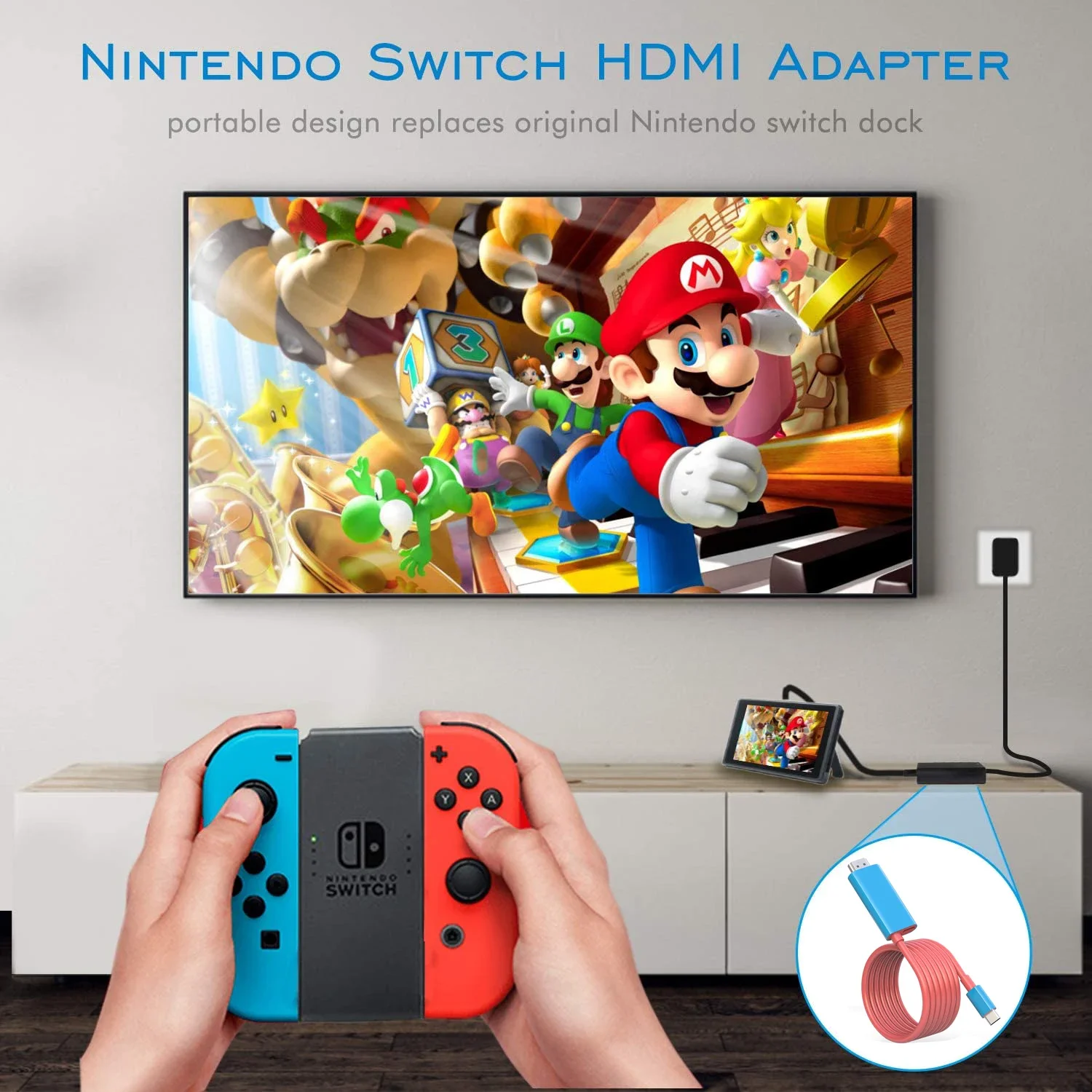 Switch Nintendo USB Type C To 4K HDMI Conversion Adapter Cable for