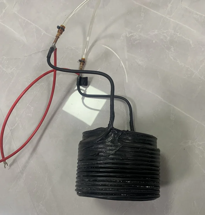 Factory Price Heater Coil Parts Without Ceramic Bottom Using for 3KG Mini Induction Melting Furnace Replacement |