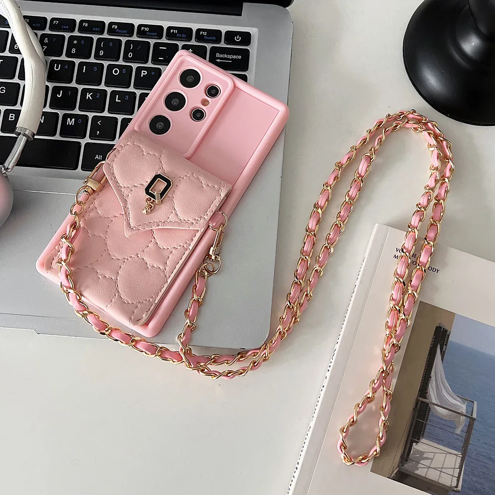 Sleek Crossbody Card Holder Wallet Case with Q Bag Design