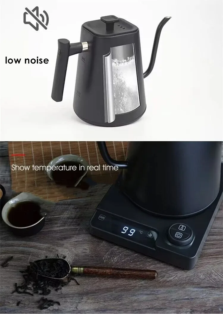 Chaleira Elétrica Gooseneck, Cafeteira com Controle de