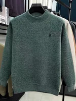 Personnalisé hommes marque exquise Paul classique brodé confortable tricoté pull automne hiver nouveau velours chaud à manches longues 6