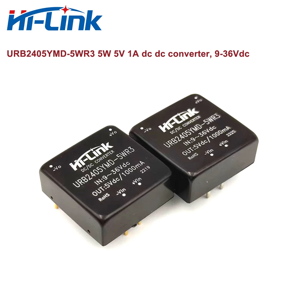 HiLink 9-36Vdc to 5W 5V 1A power supply switching power supply URB2405YMD-5WR3 DC DC Switching Power Supply Module HLK-5D2405