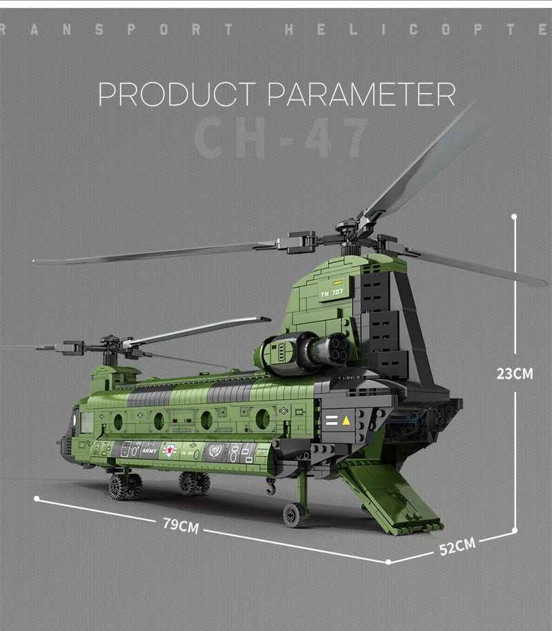 Lego Technic Hélicoptère de chasse militaire