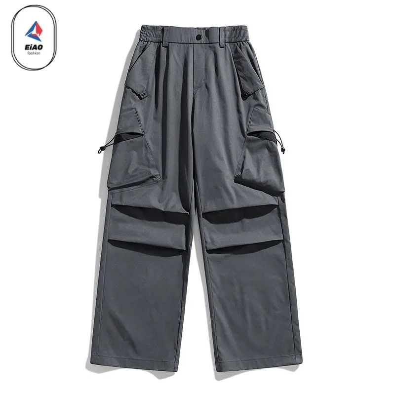 EIAO ​Men Anti-Wrinkle Hiking Pants Spring Summer Waterproof Mountain Style Softshell Outdoor Fishing Windproof Casual Trousers​