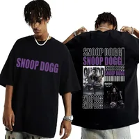 Hot Sale Rapper Snoop Dogg Graphic Funny Print Tees Summer Fashion Cotton Woman T-shirt Y2k Loose Crew Hip Hop Tops T-shirt 1
