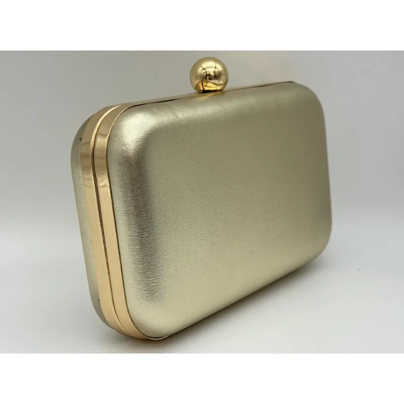 Borse da sera alla moda in PU Borsa da scatola metallica vintage Pochette da pranzo Borsa a tracolla per borse da riunione di nozze per feste - immagine 6