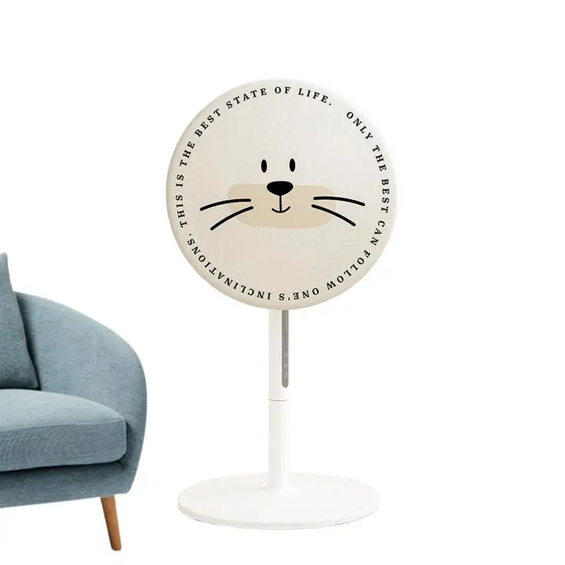 Floor Fan Cover Cute Cat Design Fan Safety Protection Cover Safety Protection Round Electric Guard Dust Covers dust cover fan cover