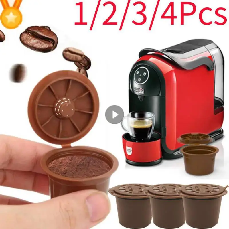 1/2/3/4 Pz Capsule Riutilizzabili Dolce Gusto Riutilizzabile Nescafe Compatibile Con Plastica Piccolo Genio Esperta Capsula Filtri Caffè