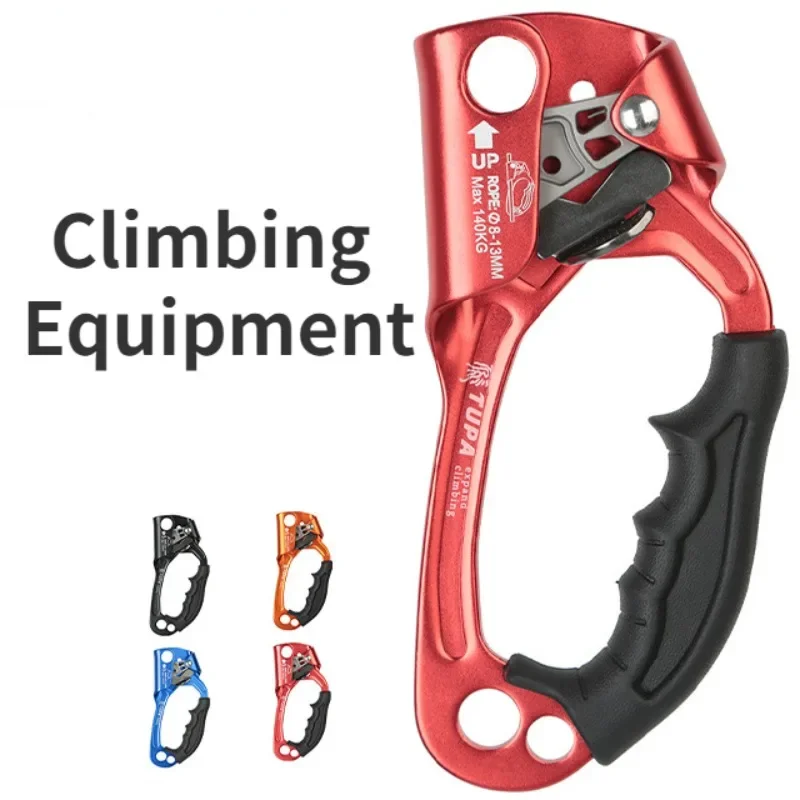 Professional Hand Ascender Device Mountaineer Handle Ascender Left Hand Right Hand Climbing Rope